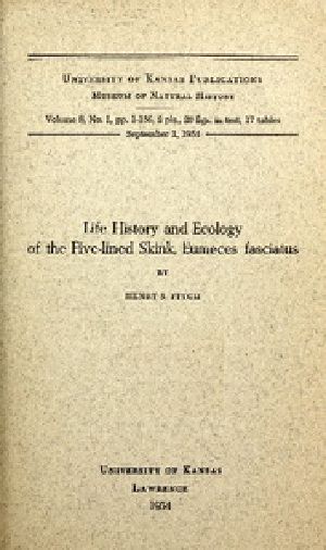 [Gutenberg 39958] • Life History and Ecology of the Five-Lined Skink, Eumeces fasciatus